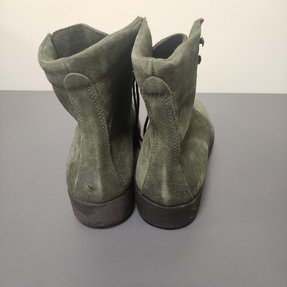 COACH Suede Lace Up Booties Military Size 6.5 - Picture 4 of 9